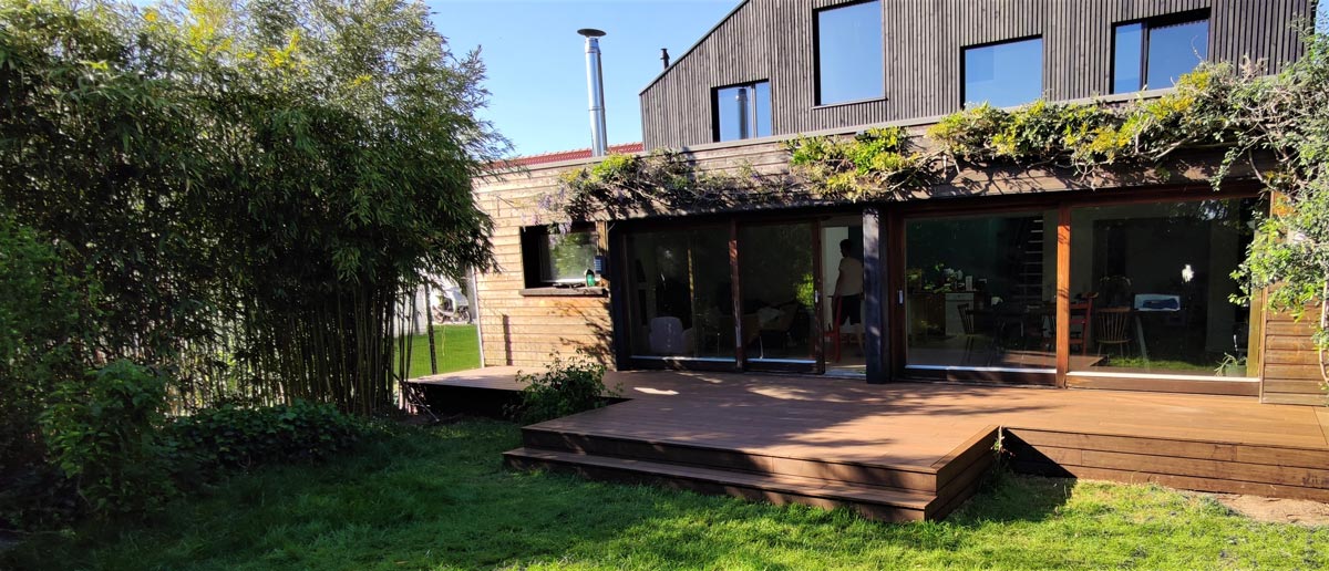 Terrasse en bambou, un matériau éco-responsable