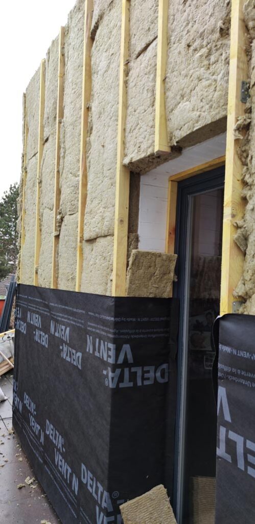 isolation et bardage bois