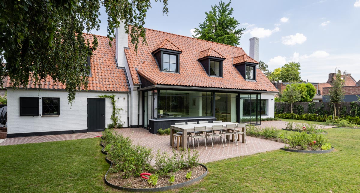 extension du salon en bardage bois