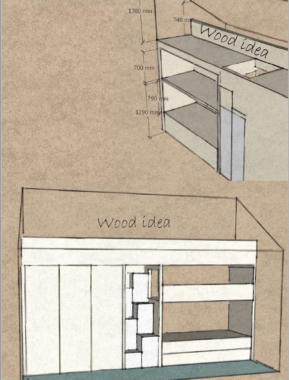 plan petite chambre en bois